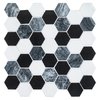 Andova Tiles ANDOVA TILES Sansill 0.5" x 1.5" Glass Herringbone Mosaic Tile ANDSAN221